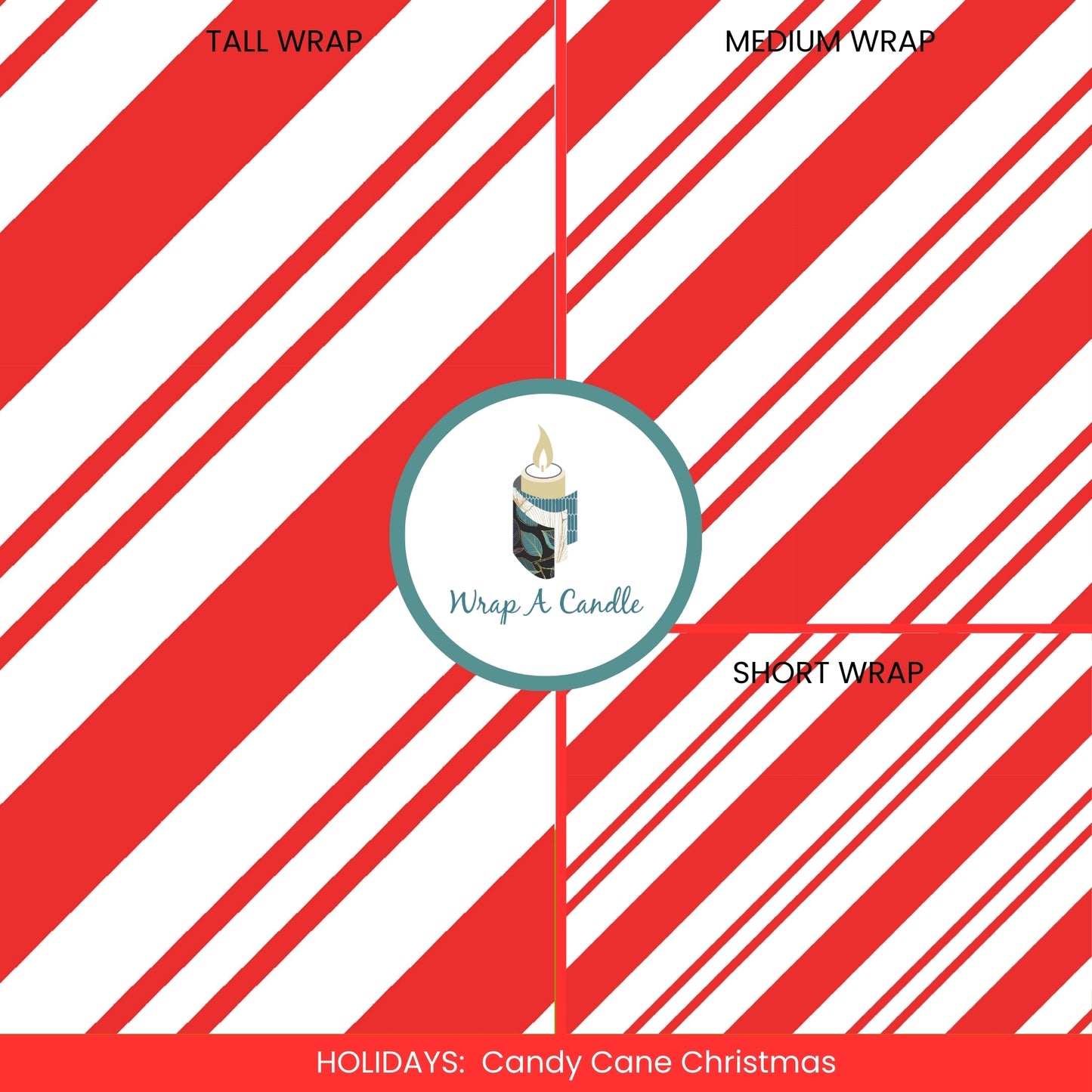 Candy Cane Christmas Wrap