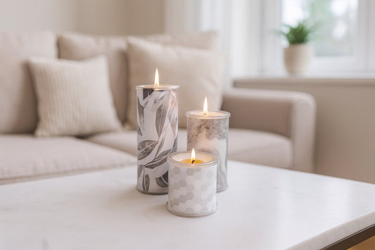 Wrap A Candle Set – Cool Neutrals | Reusable Candle System