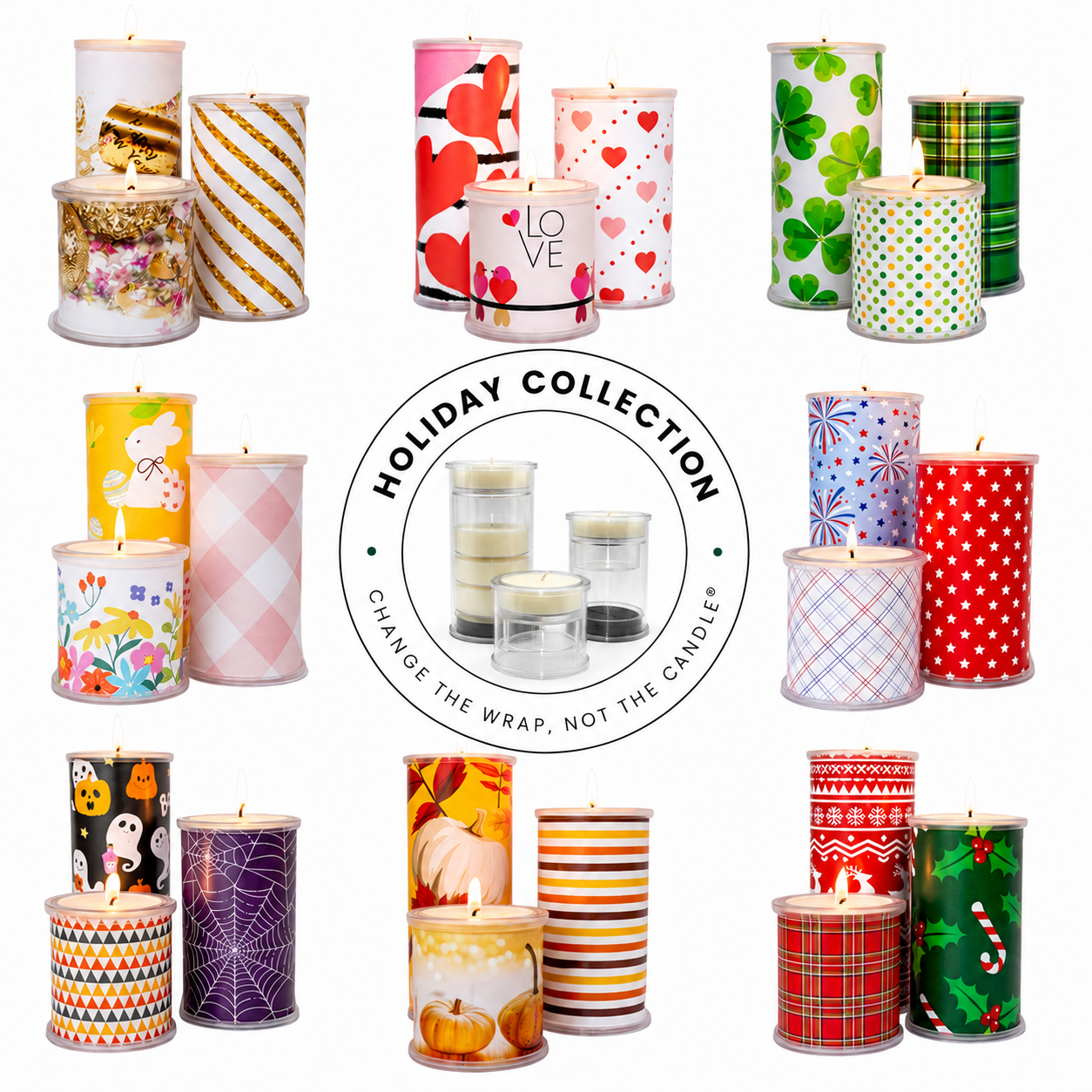 Wrap A Candle Holiday Collection Set