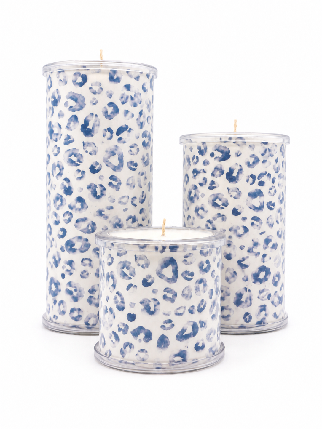 Blue & White Animal Print
