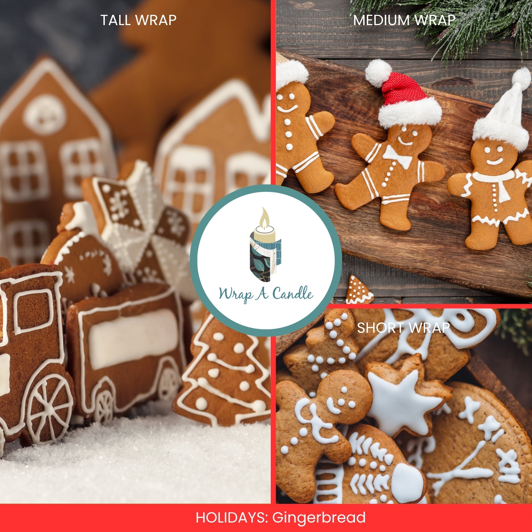 Gingerbread Wrap – Wrap a Candle
