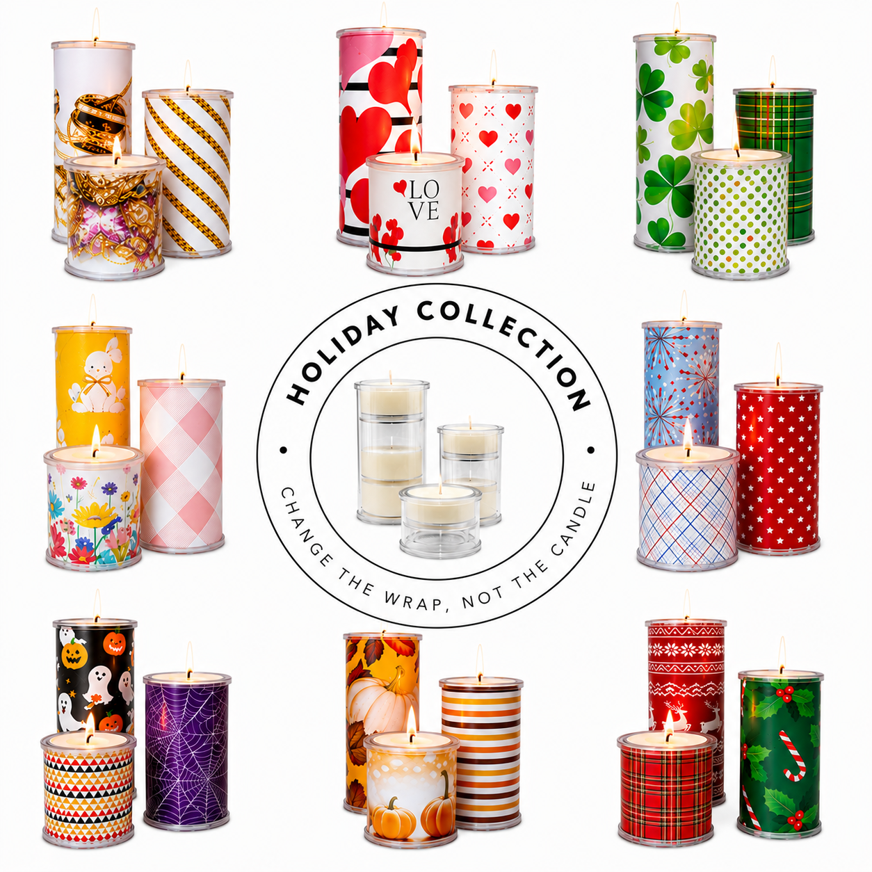 Wrap A Candle Holiday Collection Set